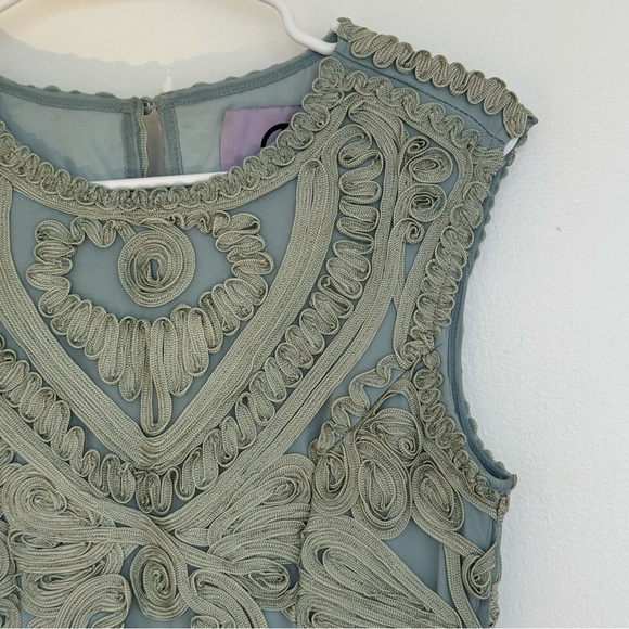 JS Collections Soutache Mermaid Midi Dress Size 2 - Picture 5 of 14